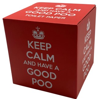 Keep Calm Loo Roll in packaging
