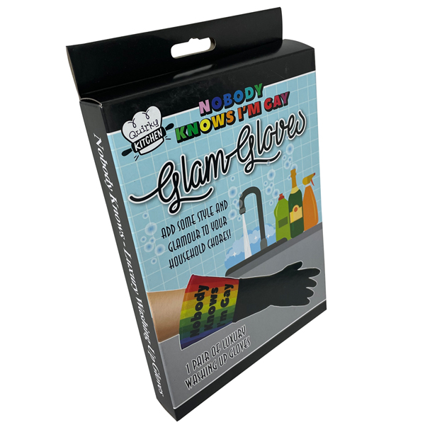 Nobody Knows I'm Gay washing up gloves from The Diabolical Gift People