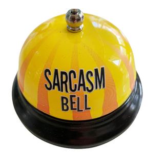 Sarcasm Desk Bell from The Diabolical Gift People