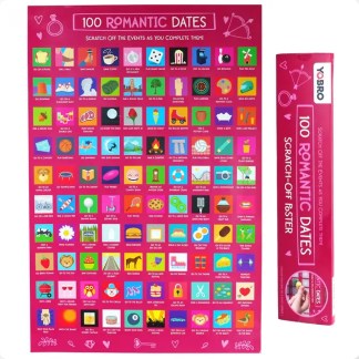 100 Romantic Dates Poster from The Diabolical Gift People