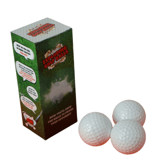 Exploding Golf Balls from the Diabolical Gift People